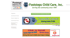 Desktop Screenshot of footstepschildcare.org