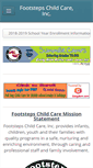 Mobile Screenshot of footstepschildcare.org